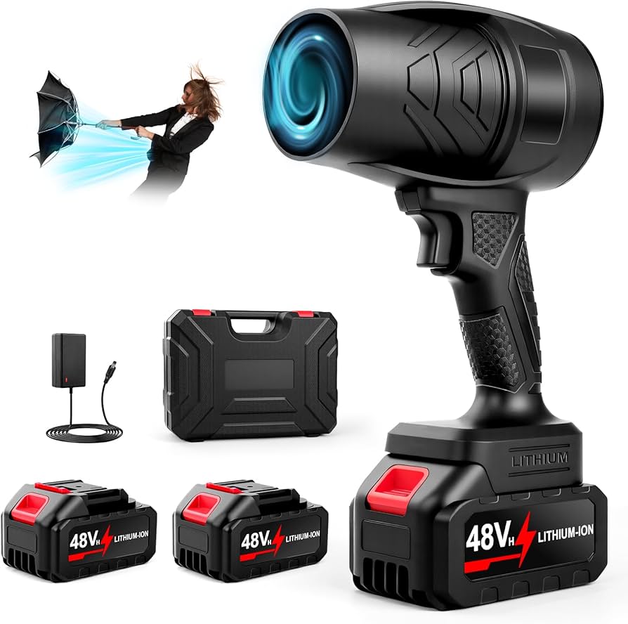 Stepless Speed Blower, Electric Air Duster, Portable and Compact, Powerful Motor,Material, for Blowing, Drying, Dust Blowing, Snow Blowing, Yard Cleaning