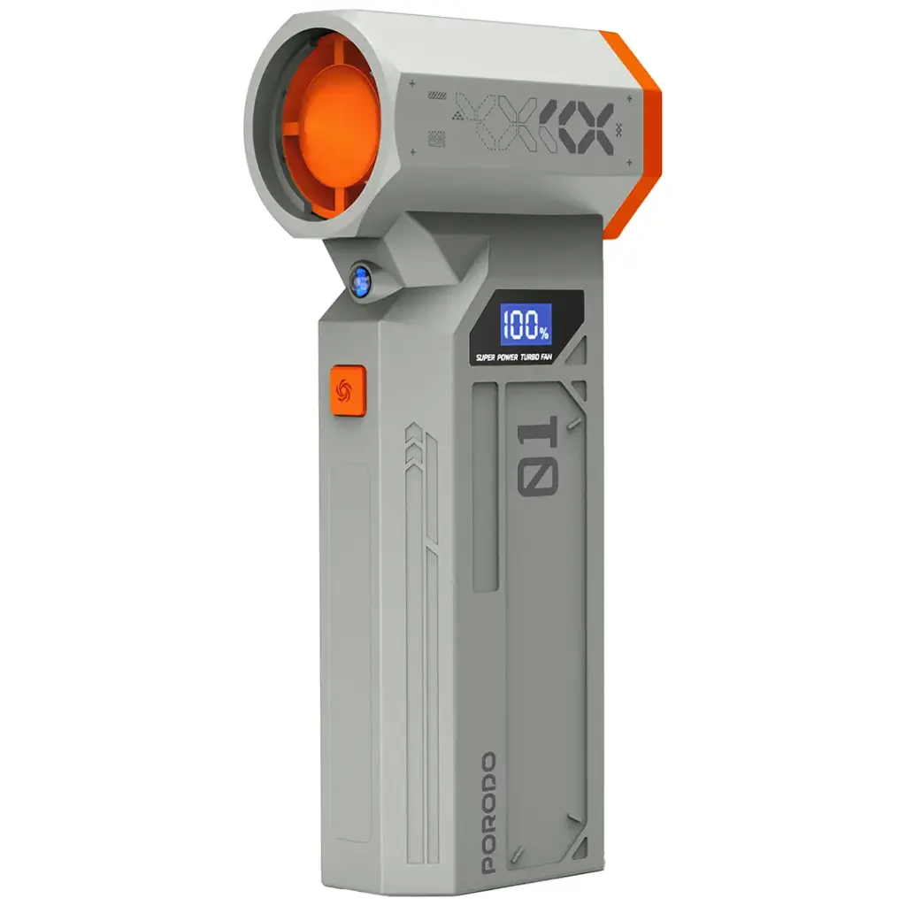 Porodo Rushjet Cordless Dust Blower with Turbo Speed - Gold/Orange-Mini Blower