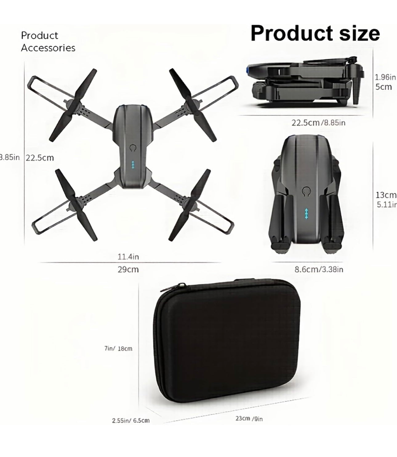 E99 Drone With Camera, Foldable RC Quadcopter Drone,Remote Control Drone Toys For Beginners Men's Gifts,Indoor And Outdoor Affordable UAV,  Gift