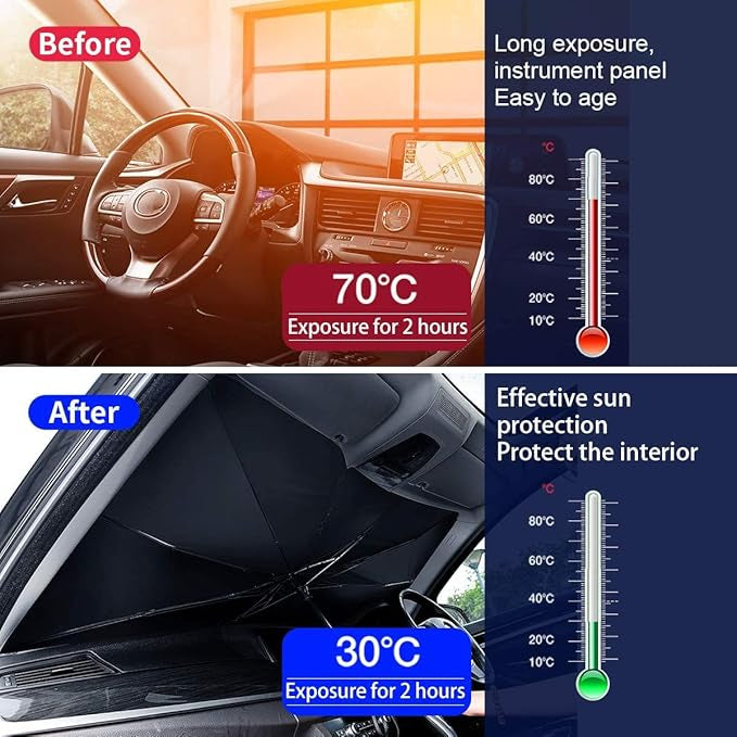 Foldable Umbrella Car Windshield Sun Shade