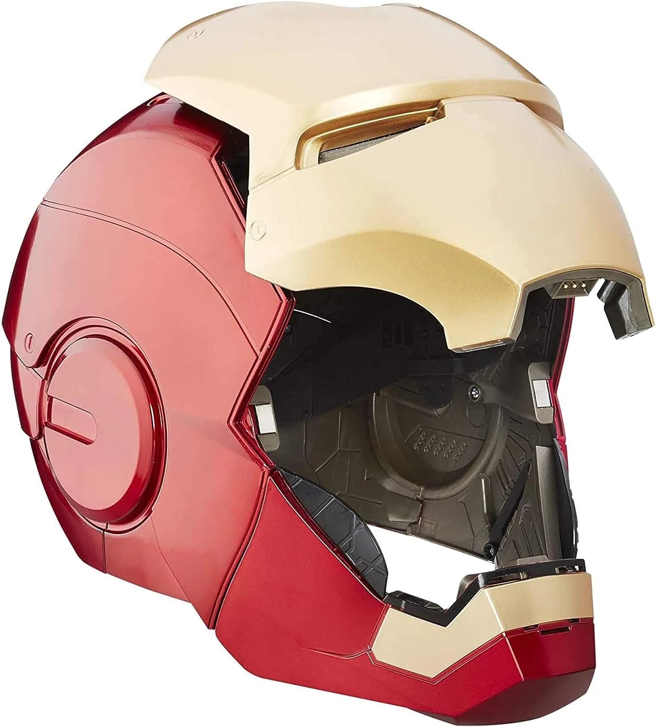 Iron Man Helmet, Manual Piece Open Close Control, Unisex Cosplay Eyes with Light Model Props Toys for Children Gift Toy,Teenager