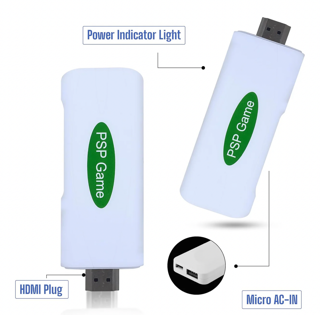 MA-18 Blast Box Edition Retro Game Console, 64GB Gaming Stick with 52 Emulators, 32,000+ Classic Games Including GTA vice city, NBA, Tekken, Pes19, White