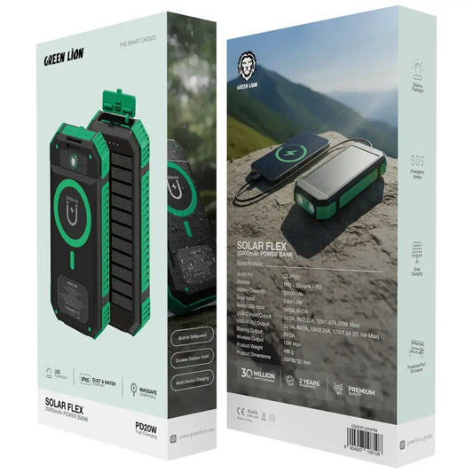 Green Lion Solar Flex 20000mAh Power Bank