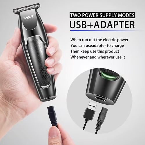 VGR V-030 Professional Hair Trimmer Runtime: 100 min Trimmer for Men (Black)