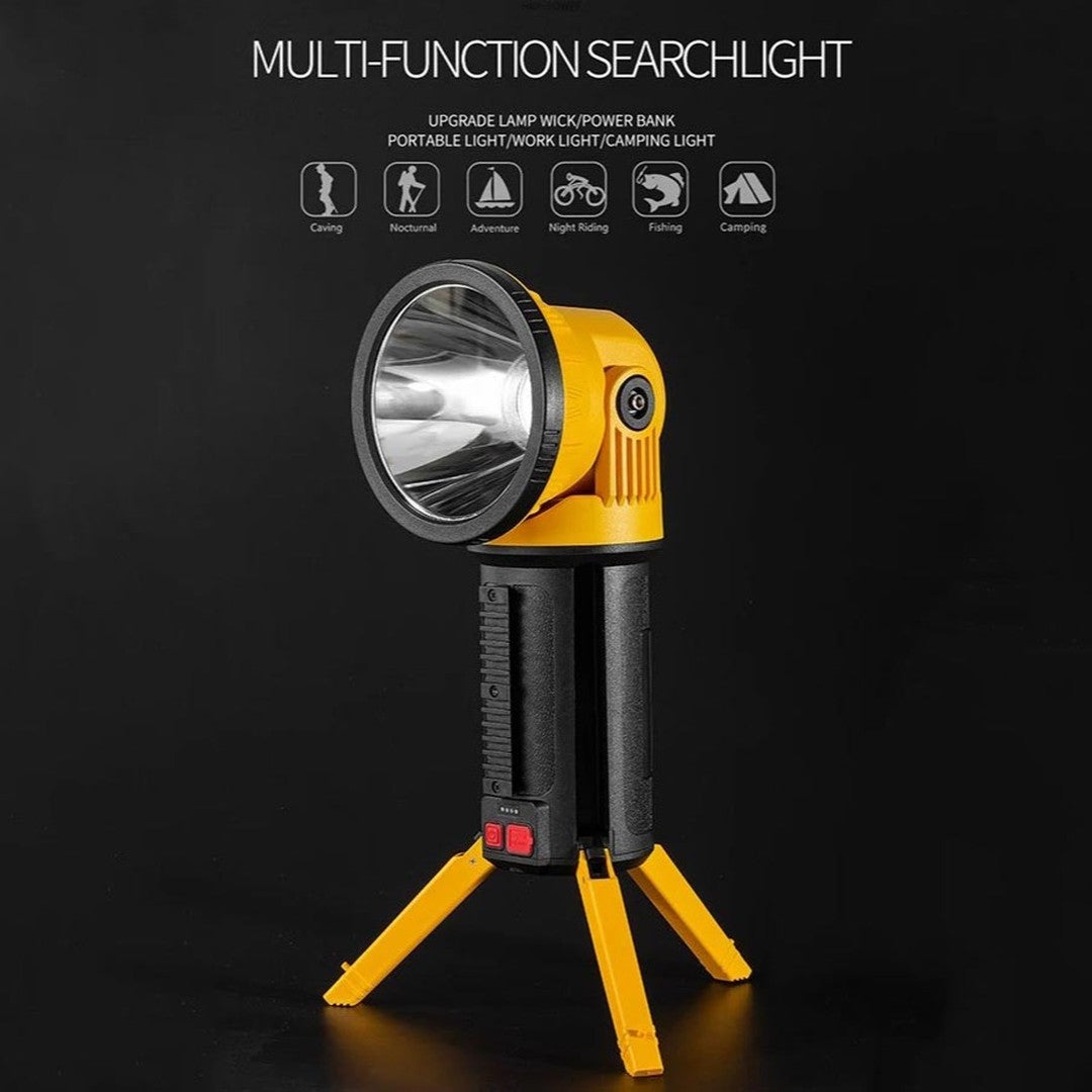 FA-W5165-1 Rechargeable Multi-Function Portable LED Searchlight Support Mobile Phone Charging