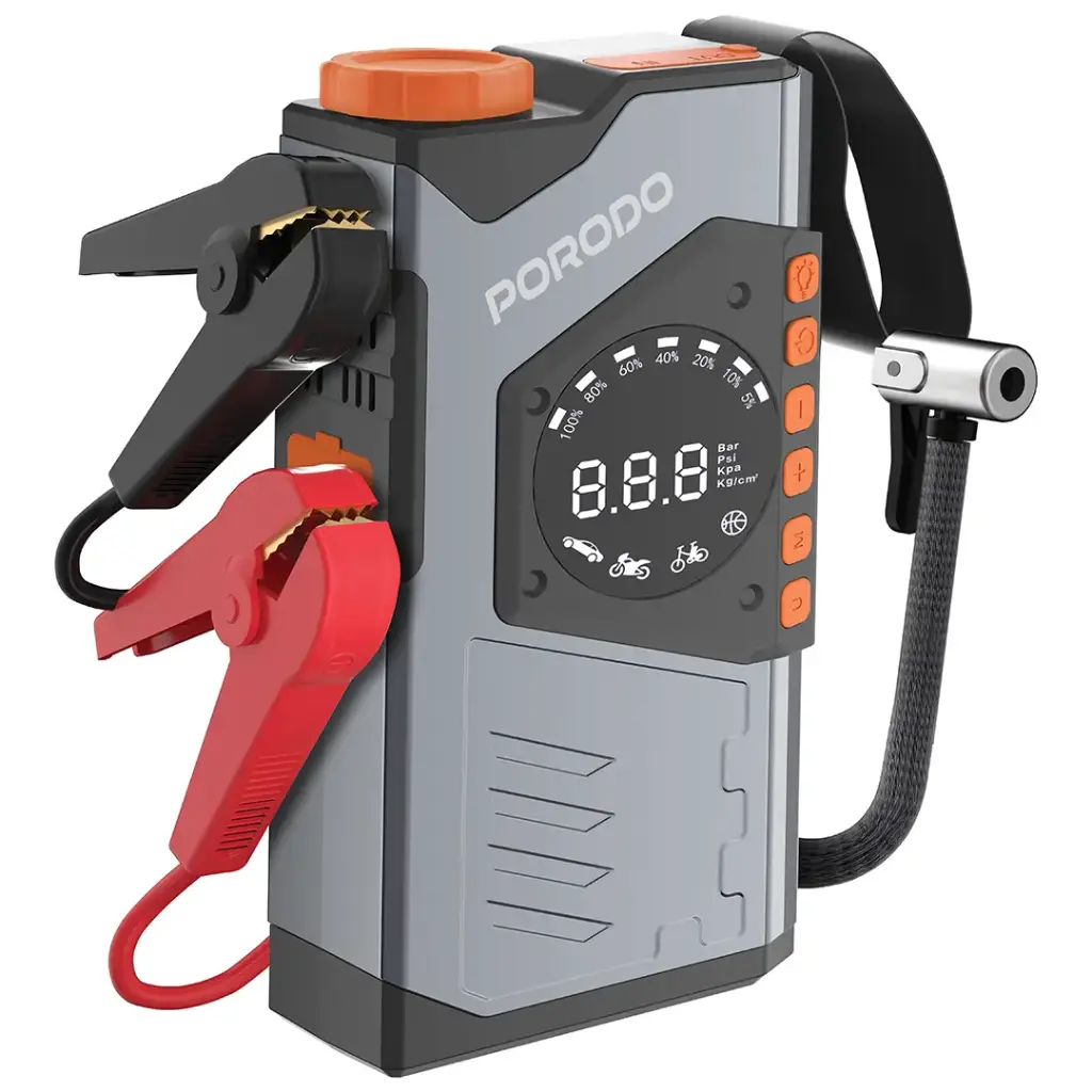 Porodo VoltBoost 10000mAh Compact Utility Tool - Gray