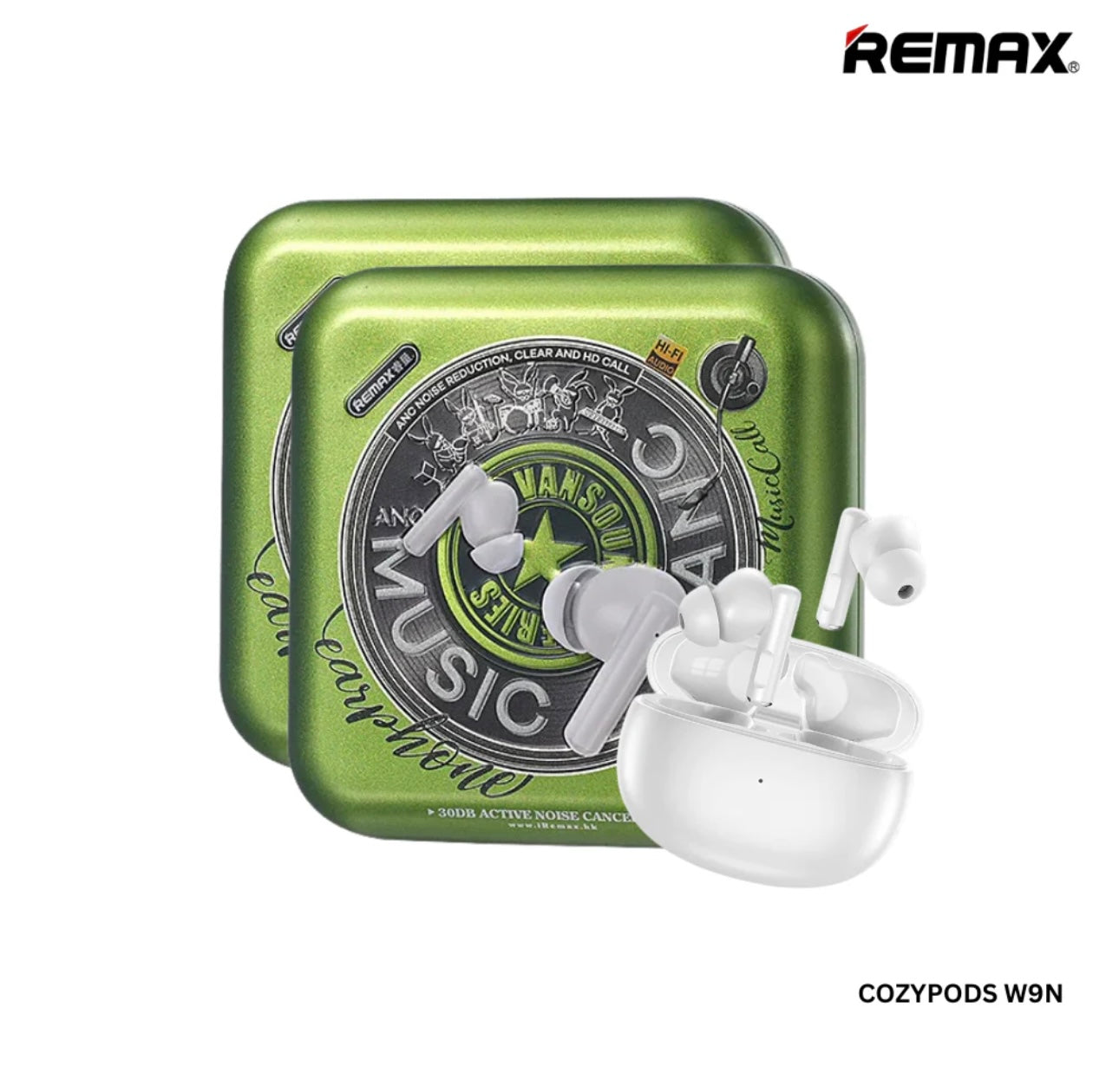 REMAX COZYPODS W9N Vansound Series Active Noise Cancelling True Wireless Earbuds