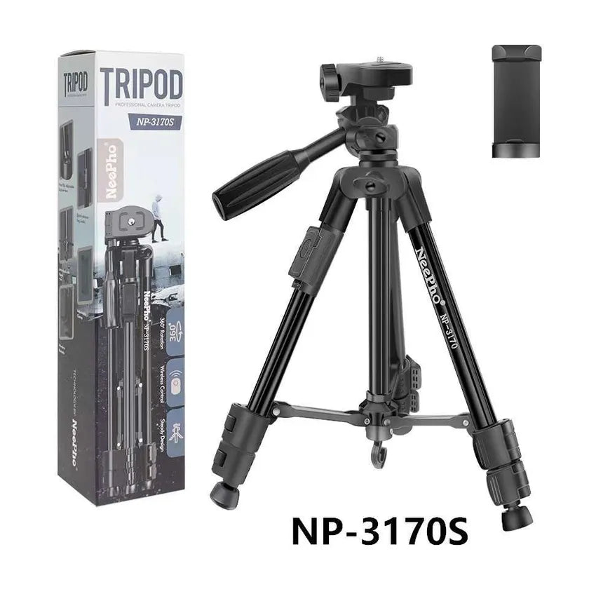 NeePho NP-3170 Tripod Mobile Phone Camcorder Action Camera 105cm Height Desktop Portable Portable