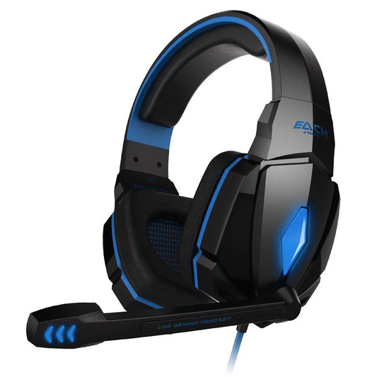 EACH G4000 Gaming Headset Stereo Headphones USB 3.5mm LED with Mic