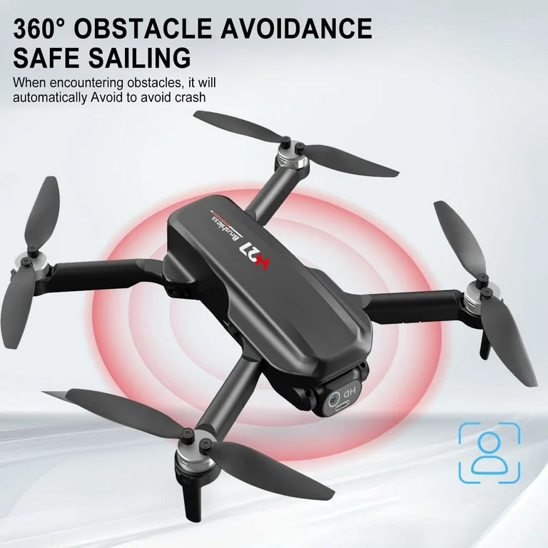 H27 Drone with Camera for Adults 4K, Foldable Drone for Beginners with Brushless Motor, Optical Flow Positioning, Infrared Obstacle Avoidance