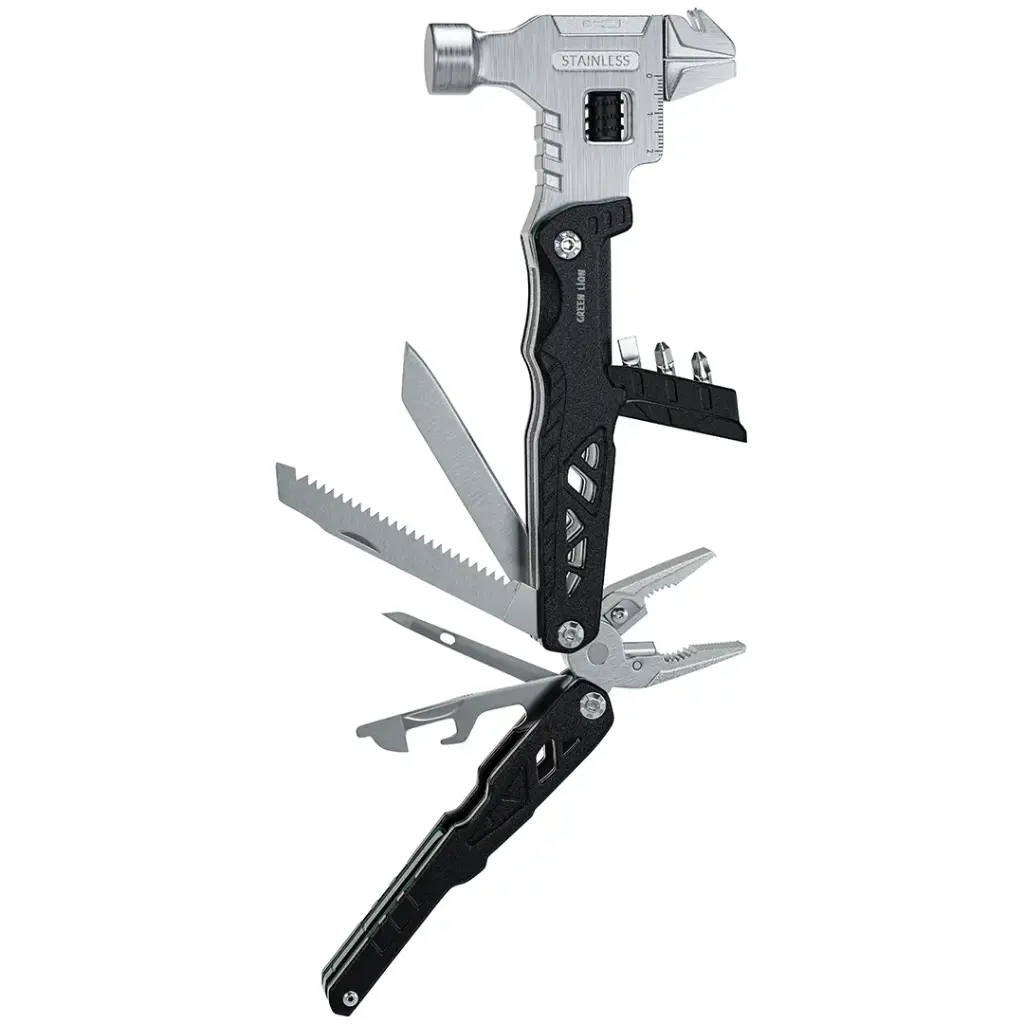 Green Lion 18-In-1 Multi-Tool Hammer - Black