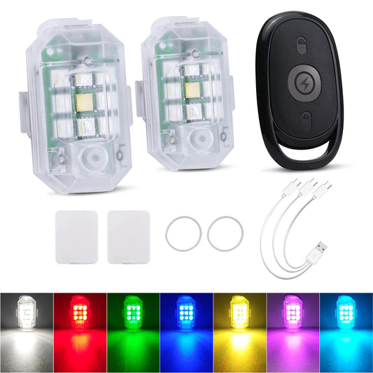 Car Remote Control Flashlight, High Brightness Wireless LED Flashlight, 7-Color LED