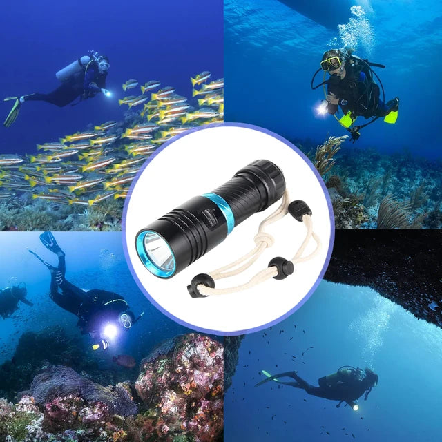 IPX8 Waterproof Dive Underwater Professional Diving Flashlight Torche