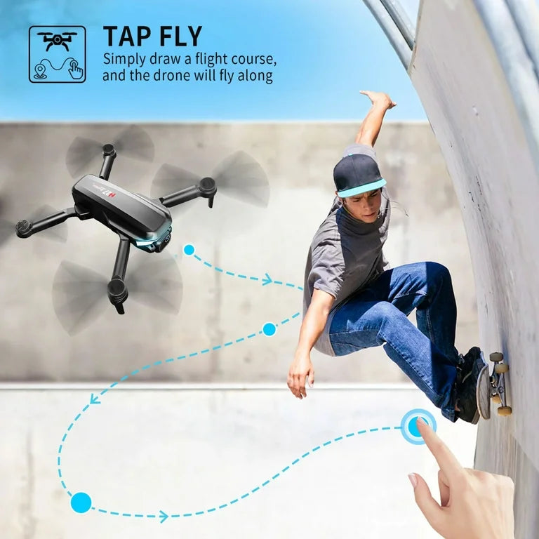 H27 Drone with Camera for Adults 4K, Foldable Drone for Beginners with Brushless Motor, Optical Flow Positioning, Infrared Obstacle Avoidance