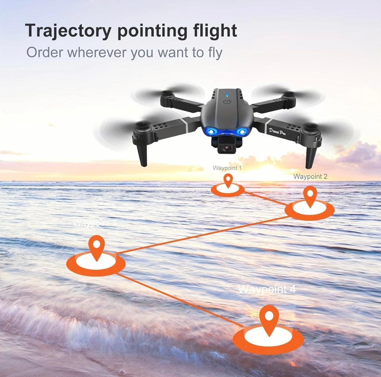 E99 Drone With Camera, Foldable RC Quadcopter Drone,Remote Control Drone Toys For Beginners Men's Gifts,Indoor And Outdoor Affordable UAV,  Gift