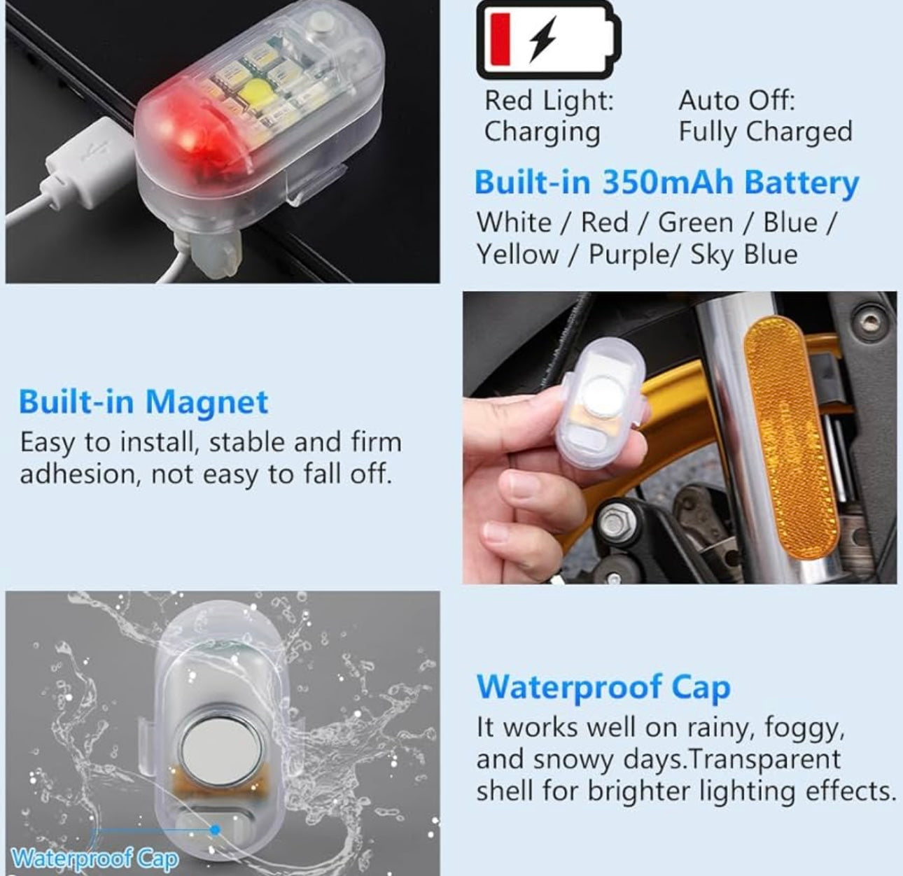 Car Remote Control Flashlight, High Brightness Wireless LED Flashlight, 7-Color LED