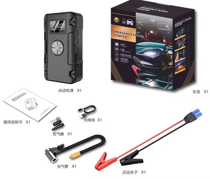 Multi Function High Quality 600A Ultra Safe 12V Battery Booster Car Jumper Battery Pack Jump Starter With Light