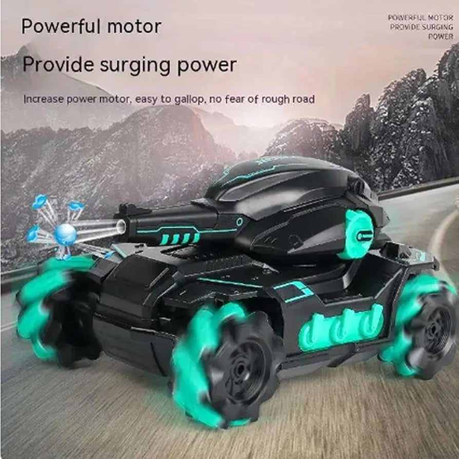 2.4G RC Battle Tank Water Bomb Stunt Car Drift Off-Road Dual Mode