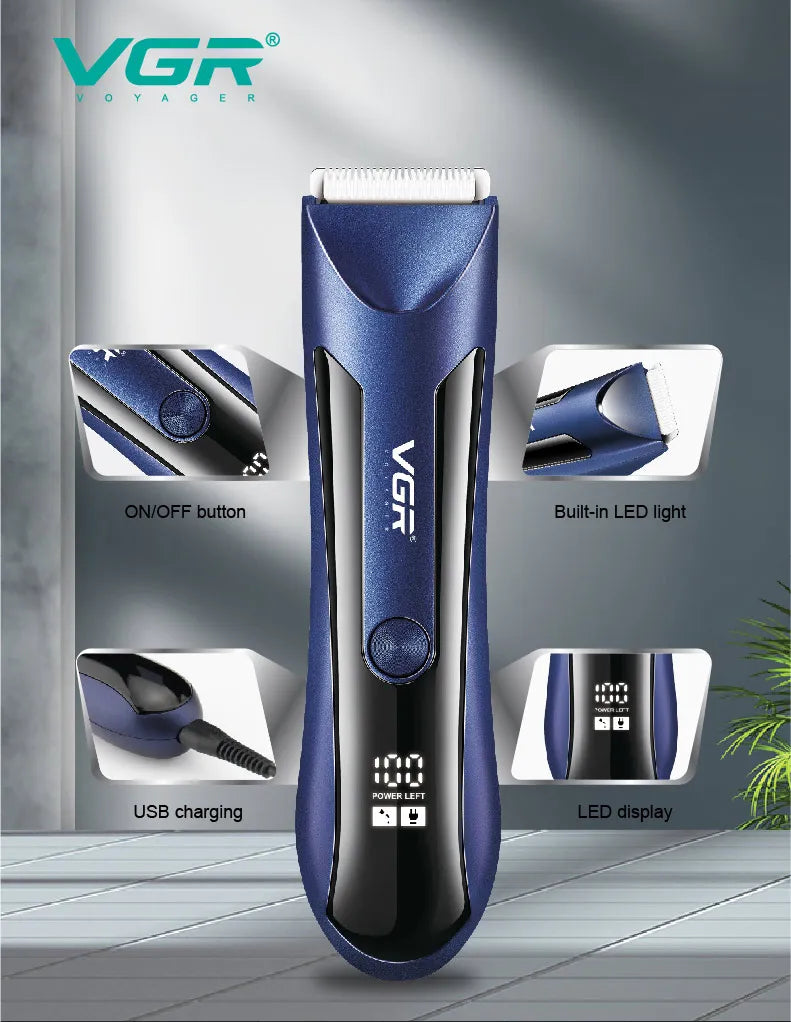 VGR V-951 Waterproof Body Hair Trimmer For Men