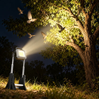COB strong work light Flood Light Outdoor Portable LED Reflector Spotlight USB C Rechargeable Floodlight